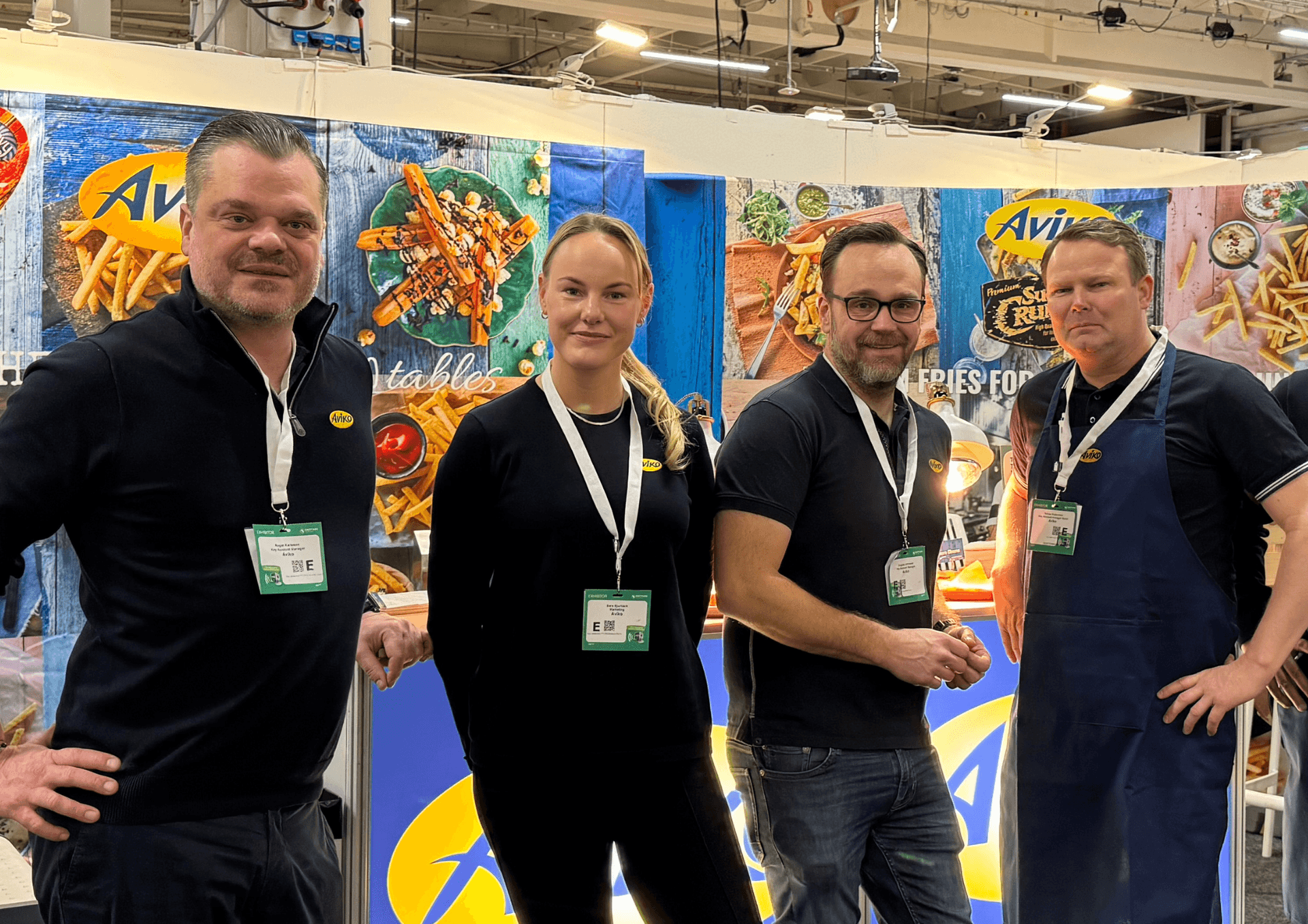 kollegorna som arbetar på aviko foodservice sverige pommes frites och potatisprodukter